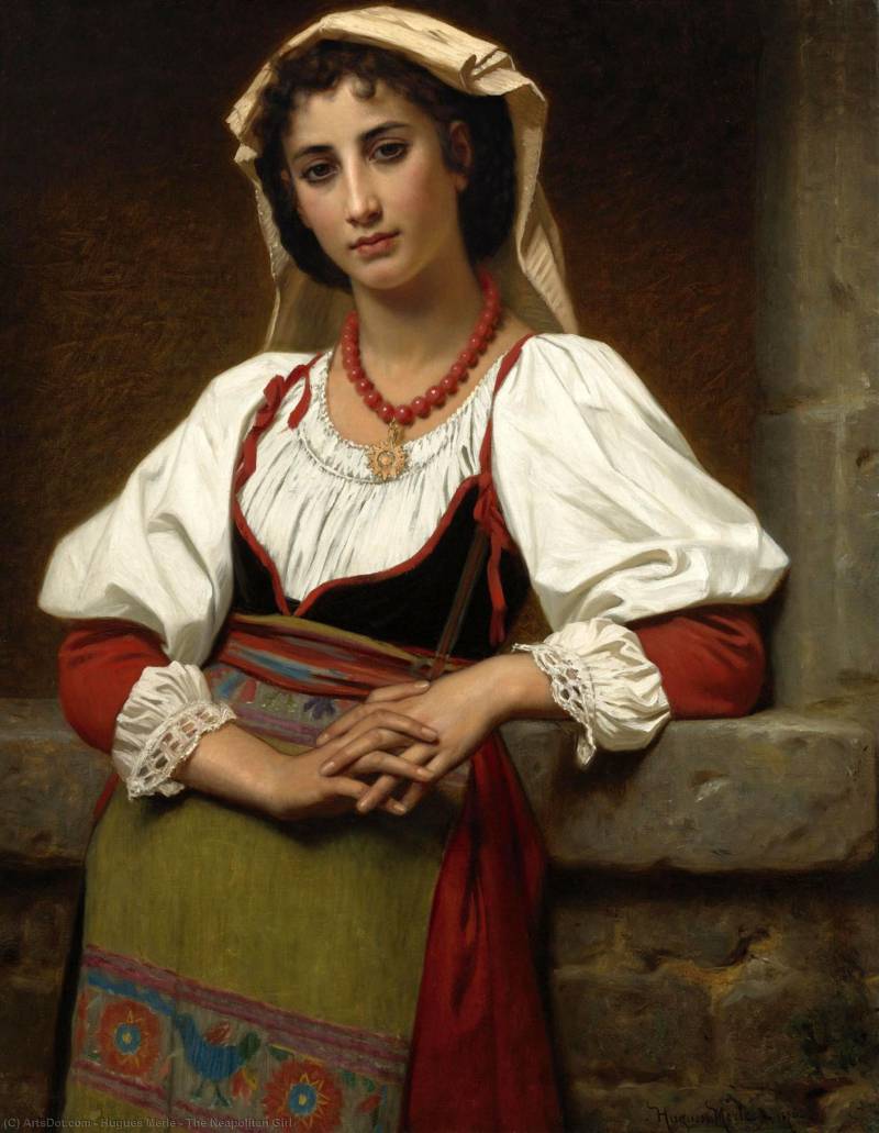 "Неаполитанка", Гуго Мерле (1823-1881) "Неаполитанка", Гуго Мерле (1823-1881)